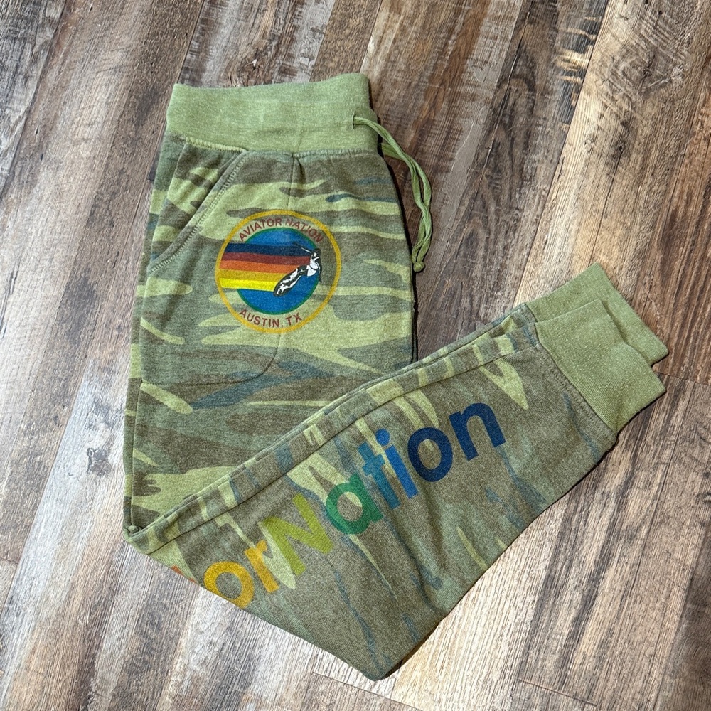 Aviator Nation Camo Joggers